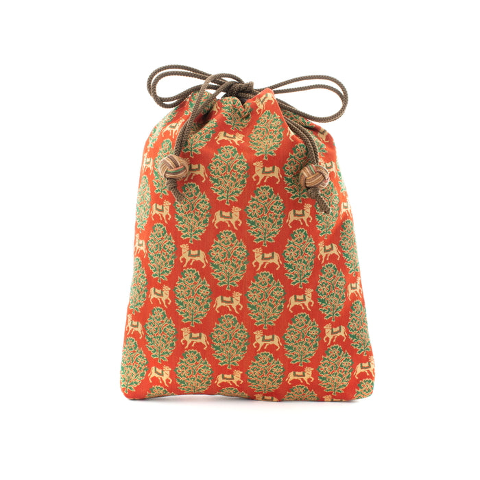信玄袋 更紗聖牛文 – 龍村美術織物公式オンラインショップ