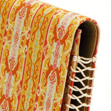 Load image into Gallery viewer, Kaishi Paper Container (Tea-things) (En-ka-mon Brocade with Dsign of Monkey and Flower)