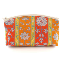 画像をギャラリービューアに読み込む, 半月ポーチ モール手花卉文