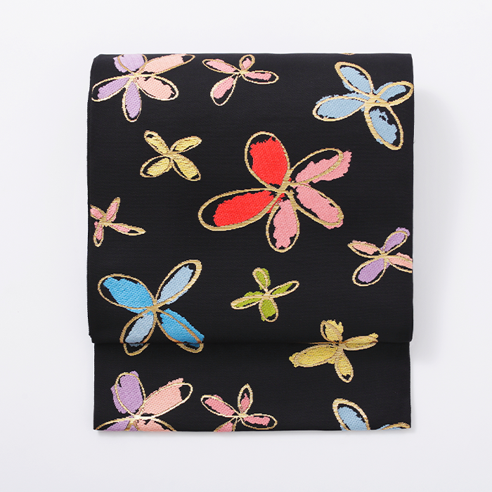 WEB限定/モデル着用品】袋帯 ゆりかご錦(黒) – 龍村美術織物 WEB限定/モデル着用品】袋帯 ゆりかご錦(黒) – 龍村美術織物