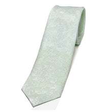 画像をギャラリービューアに読み込む, 紗 ネクタイ 二重蔓牡丹文