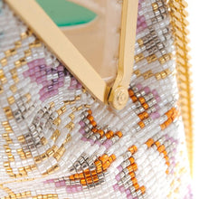 画像をギャラリービューアに読み込む, ビーズバッグ 王朝七宝文(白)