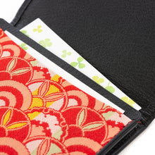 画像をギャラリービューアに読み込む, 皮裏名刺入 波兎雪輪文