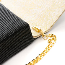 画像をギャラリービューアに読み込む, ビーズバッグ 葡萄唐草文錦(黒)