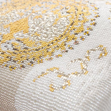 画像をギャラリービューアに読み込む, ビーズバッグ 円文白虎錦(白)