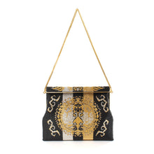 画像をギャラリービューアに読み込む, ビーズバッグ 円文白虎錦(黒)