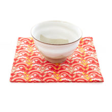 Load image into Gallery viewer, Ko-bukusa Cloth (Tea-things) (Nami Usagi Yuki-wa-mon)