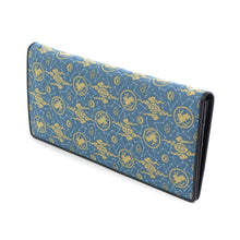 画像をギャラリービューアに読み込む, チャック付札入(皮裏財布) 玉兎星座文