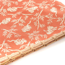 画像をギャラリービューアに読み込む, ミニ巾着 竹林猫繋文錦