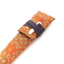 画像をギャラリービューアに読み込む, 茶扇子入 6.5寸用 鴛鴦唐草文錦