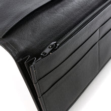 画像をギャラリービューアに読み込む, チャック付札入(皮裏財布) 波兎雪輪文