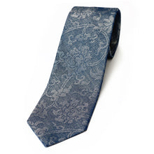 画像をギャラリービューアに読み込む, 紗 ネクタイ 二重蔓牡丹文