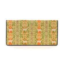 画像をギャラリービューアに読み込む, チャック付札入(皮裏財布) 絨華羊楽文