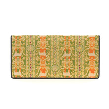 画像をギャラリービューアに読み込む, チャック付札入(皮裏財布) 絨華羊楽文