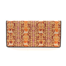 画像をギャラリービューアに読み込む, チャック付札入(皮裏財布) 絨華羊楽文