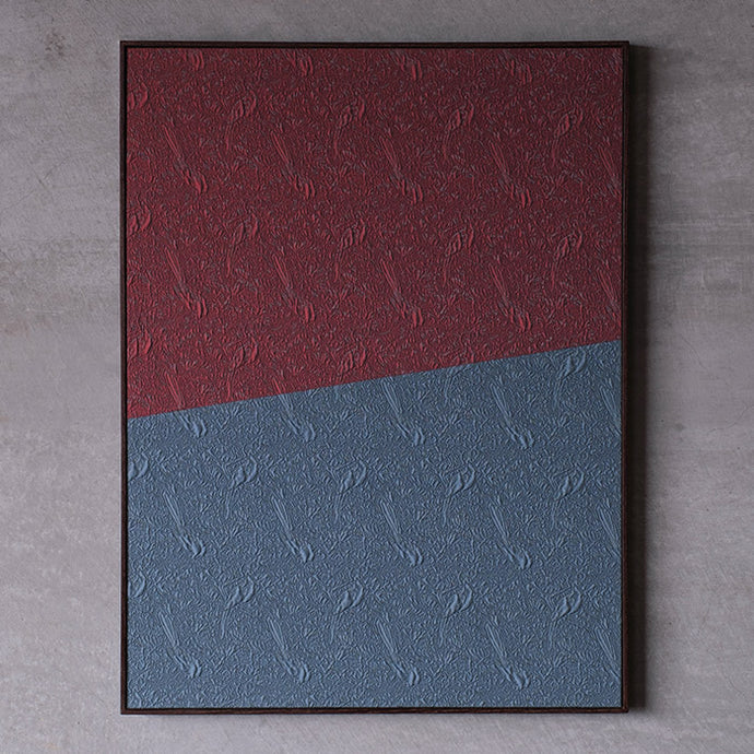 Art panel (Renjyuzuichoumon / blue and red)