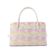 茶席バッグ（大）　ミッフィー花かるた（ラベンダー）