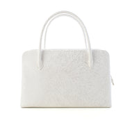 フォーマルバッグ　菊もみ（白銀）