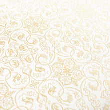 画像をギャラリービューアに読み込む, フォーマル草履バッグセット　葡萄唐草文錦（白小金）
