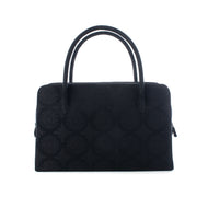 Formal bag, brocade with ryohana design (black)