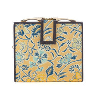 口金付二折札入　早雲寺文台裂