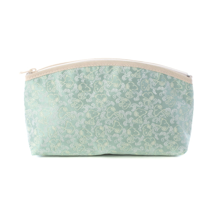 半月ポーチ　からくさスヌーピー（グリーン）