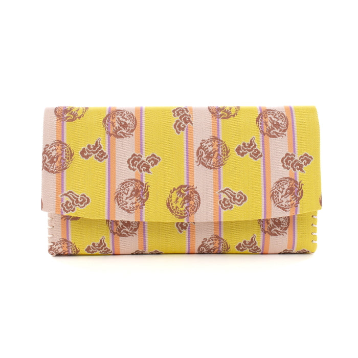 Kaishi Paper Container (Tea-things)  (Sarasa Un-ryu-mon_yellow)