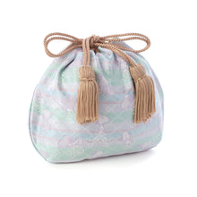 画像をギャラリービューアに読み込む, ミニ巾着　スヌーピーと宝さがし（ブルー）
