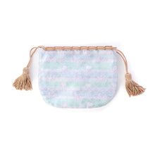 画像をギャラリービューアに読み込む, ミニ巾着　スヌーピーと宝さがし（ブルー）
