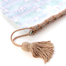 画像をギャラリービューアに読み込む, ミニ巾着　スヌーピーと宝さがし（ブルー）
