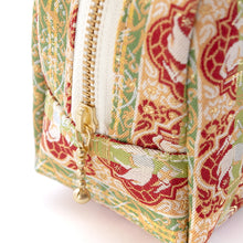 Load image into Gallery viewer, Square Pouch - Brocade with Colored Shell Pattern
