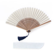 Fan, gauze, double vine peony design