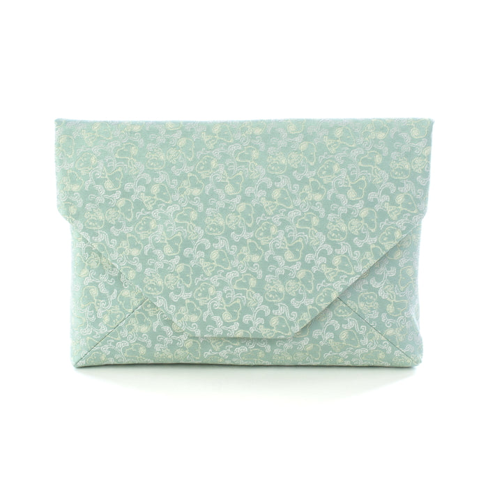 数寄屋袋　からくさスヌーピー（グリーン）