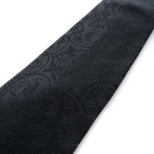 Load image into Gallery viewer, Formal tie (Budo Karakusa-mon Nishiki, black)
