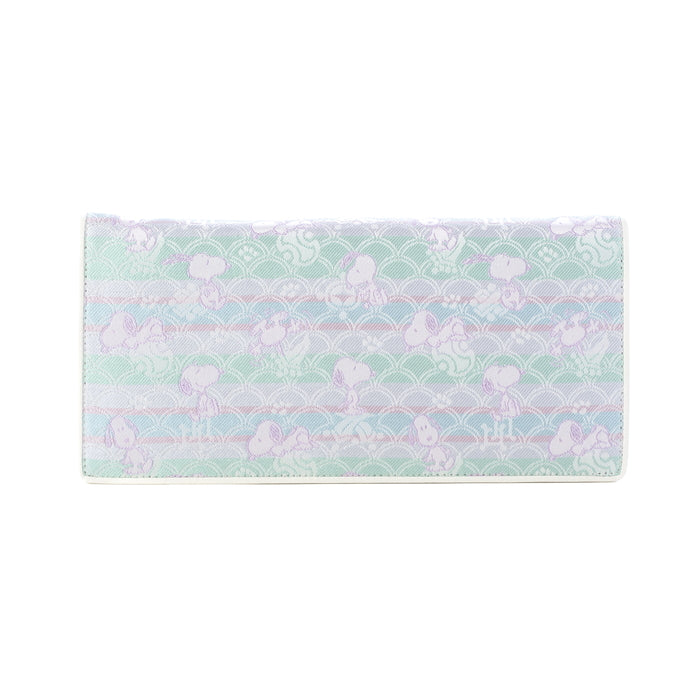 チャック付札入　スヌーピーと宝さがし（ブルー）