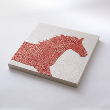 画像をギャラリービューアに読み込む, アートパネル　暁の馬
