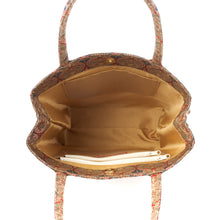 画像をギャラリービューアに読み込む, ハンドバッグ　花篭大　　壬生寺裂
