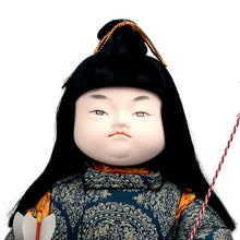 Load image into Gallery viewer, KIMEKOMI Doll at Boyâ€™s May Festival (Tempyo Brocade With A Hunting Scene)
