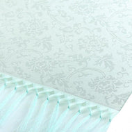 Table Runner in Patterned Sha-weave (seasonal item) (30x80cm) (Futaezuru-Botan-mon)