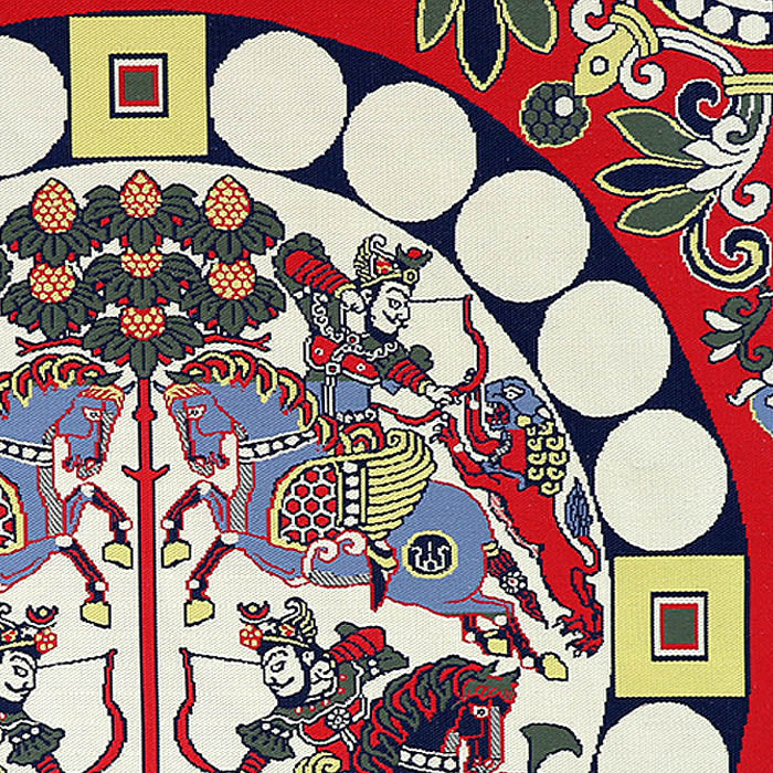掛額 四天王獅猟紋様錦 – 龍村美術織物公式オンラインショップ