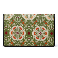 縦型カードケース　花鳥梅花文錦