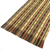 Table runner with floral motifs in dappled brocade [WEB Limited].