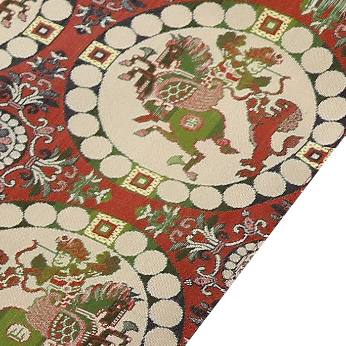 龍村美術織物　錦帯橋の図　テーブルセンター　80(房込)×30㎝　テーブルクロス