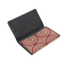 Load image into Gallery viewer, Name Card Container (with leather lining) (Tempyo Brocade With A Hunting Scene)
